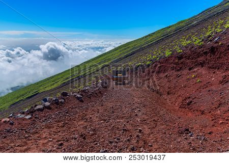 Mt. Fuji Climbing,yoshida Trail  For Descent, Japan