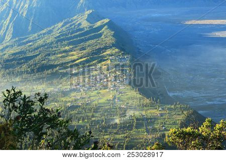 Morning Bromo In West Java Indonesia Beatiful.