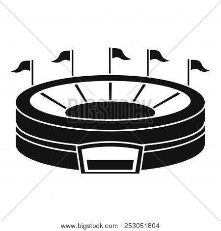 Baseball Arena Icon. Simple Illustration Of Baseball Arena Icon For Web Design Isolated On White Bac