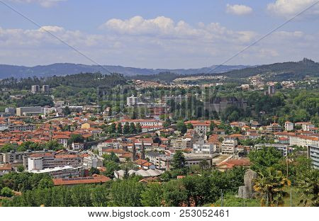 View Of The City Guimaraes From Mount Penha