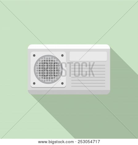 Conditioner Fan Icon. Flat Illustration Of Conditioner Fan Icon For Web Design