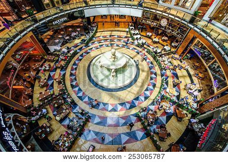 Dubai, Uae - April 07: Mall Of The Emirates Interior April 07, 2017 In Dubai, United Arab Emirates. 