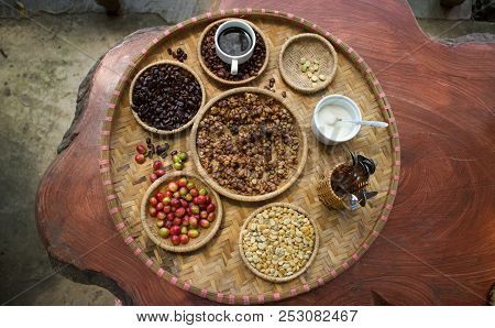 Kopi Luwak Or Civet Coffee, Coffee Beans Excreted By The Civet.