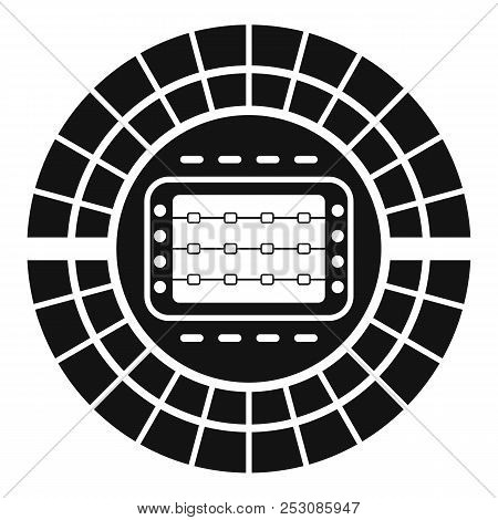 Sport Stadium Icon. Simple Illustration Of Sport Stadium Icon For Web Design Isolated On White Backg