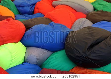 Pile Of Colorful Armchair-bags