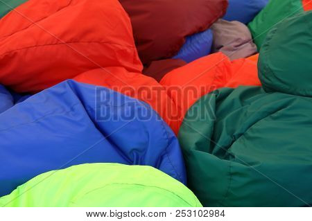 Pile Of Colorful Armchair-bags
