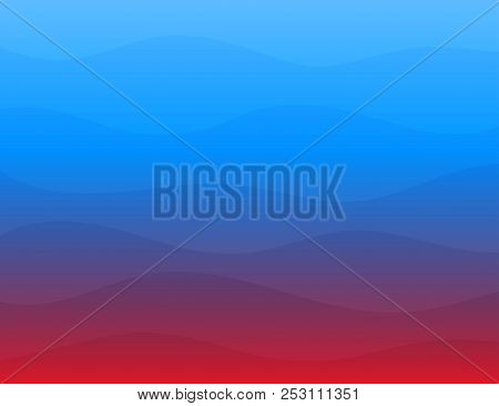 Wave Gradient Abstract Background In Flat Vector Design Style