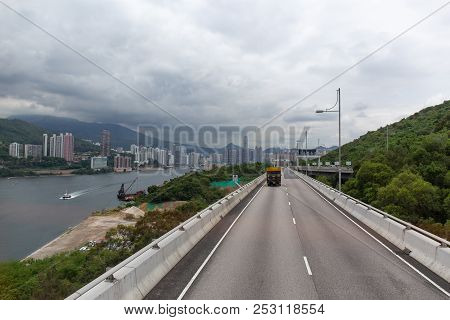 Tsing Yi North Coastal Road In Tsing Yi Island Connect To New Territories In Hong Kong From Double D