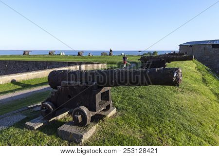 Kalmar, Sweden On May 13. View From The Kalmar Castle Wall Through The Sea On May 13, 2018 In Kalmar