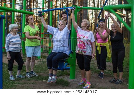 NIKOLSKY /LENINGRAD.REG, RUSSIA - YUL 30, 2018: Participants of action of 