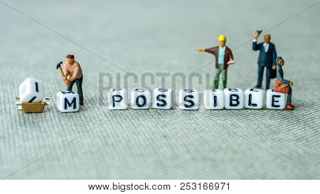 Personal Development And Career Growth Or Make Possible Concept In Order To Achieve Set Goals, Grey 
