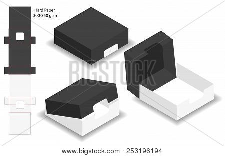 Box Packaging Die Cut Template Design. 3d Mock-up