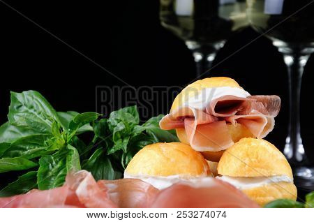 Coccoli Is An Appetizer From Italy. Pizza Dough Balls Are Fried And Sprinkled With Salt, Served With
