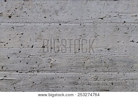 Contrasty Texture Of Rough Grey Concrete Wall