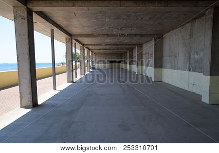 A Space Inside The Unfinished Building. Unfinished