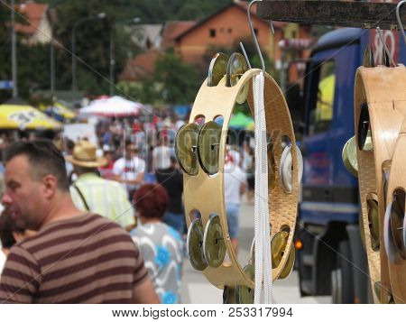 Guca, Serbia, August 11, 2018. 57th Trumpet Festival In Guca. Worldwide Known Music Festival In Serb