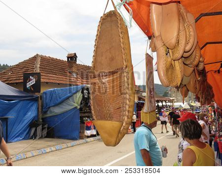 Guca, Serbia, August 11, 2018. 57th Trumpet Festival In Guca. Worldwide Known Music Festival In Serb