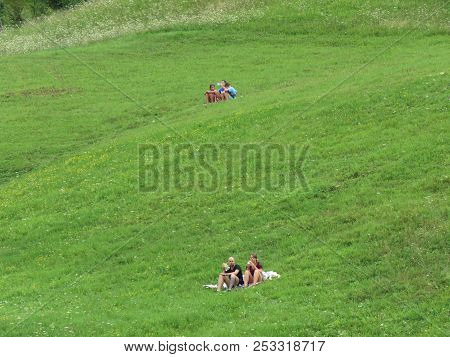 Guca, Serbia, August 11, 2018. 57th Trumpet Festival In Guca. Worldwide Known Music Festival In Serb