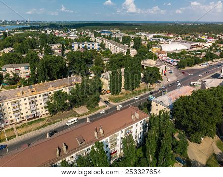 Lipetsk, Russia - Aug 5. 2018. View Of Levoberezhny District And Zoya Kosmodemyanskaya Street