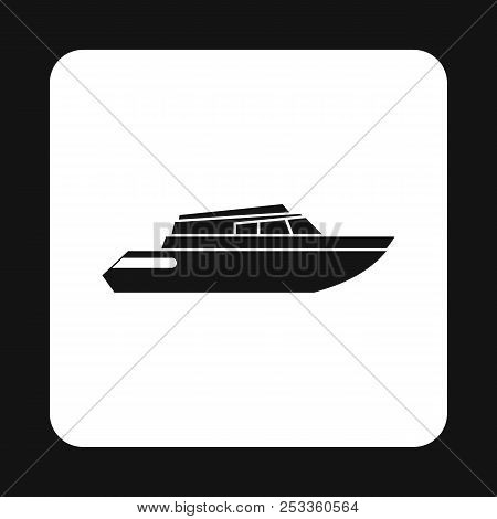 Mini Yacht Icon In Simple Style Isolated On White Background. Sea Transport Symbol