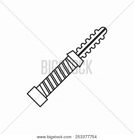 Electronic Cigarette Cartridge Icon In Outline Style Isolated On White Background Illustration
