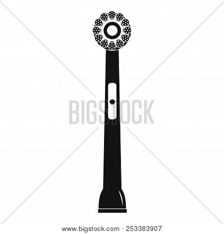 Head Of Electro Toothbrush Icon. Simple Illustration Of Head Of Electro Toothbrush Icon For Web Desi