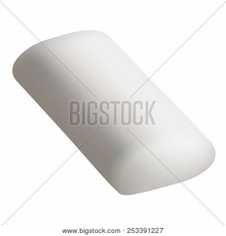 Mint Chewing Gum Mockup. Realistic Illustration Of Mint Chewing Gum Mockup For Web Design Isolated O