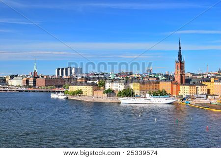 스톡홀름입니다. 섬 Riddarholmen