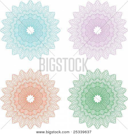 Guilloche rosette