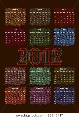 Calendrier 2012