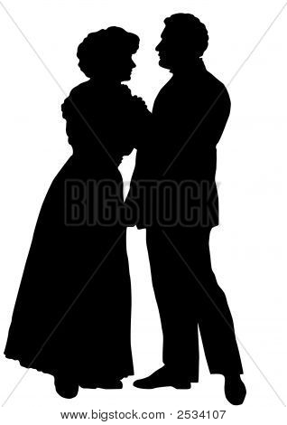 Sagome dell'uomo e la donna