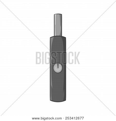 Clearomizer For Hookah Icon In Black Monochrome Style Isolated On White Background. Smoking Symbol I