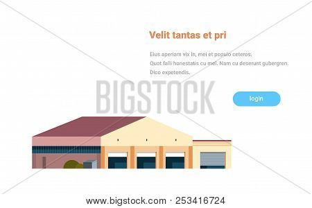 Terminal Delivery Stock Warehouse Exterior International Shipping Concept Global Logistics Network I