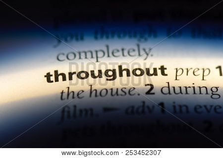 Throughout Word In A Dictionary. Throughout Concept.