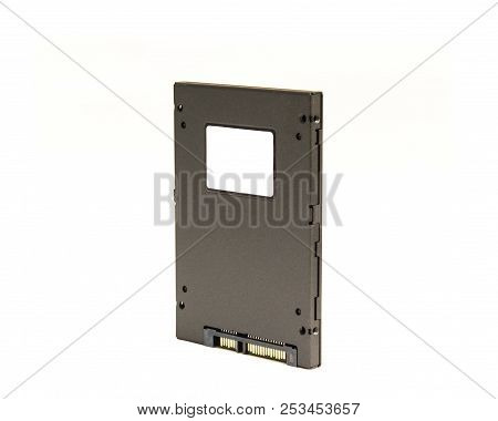 Close-up Solid-state Storage Device Isolated On White