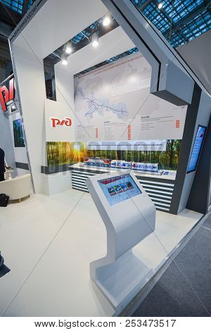 Rzd Booth At Transrussia 2016 - Transport Exhibition In Moscow, Russia, 30 November 2016