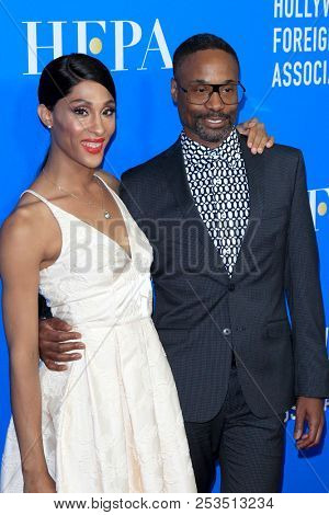 LOS ANGELES - AUG 9:  MJ Rodriguez, Billy Porter at the 2018 HFPA Annual Grants Banquet at the Beverly Hilton Hotel on August 9, 2018 in Beverly Hills, CA