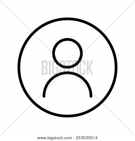 User Icon In Trendy Flat Style Isolated On Grey Background. User Symbol
