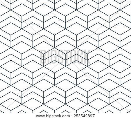 Linear Seamless Pattern, Thin Lines. Subtle Geometric Vector Background