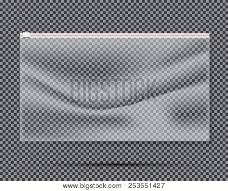 Transparent Nylon or Polyethylene Bag with Lock or Zip. 