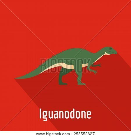 Iguanodone Icon. Flat Illustration Of Iguanodone  Icon For Web.