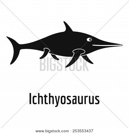 Ichthyosaurus Icon. Simple Illustration Of Ichthyosaurus  Icon For Web.