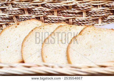 Sliced White Bread Is In The Breadbox