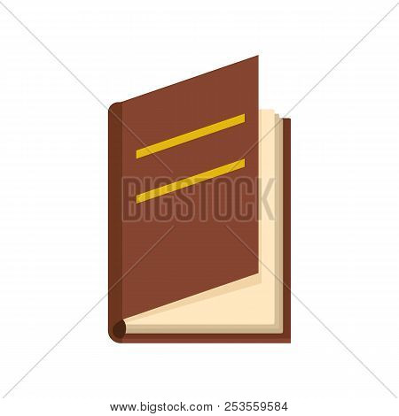 Book Ajar Icon. Flat Illustration Of Book Ajar  Icon Isolated On White Background