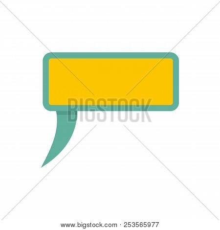 Speech Bubble Icon. Flat Illustration Of Speech Bubble  Icon Isolated On White Background