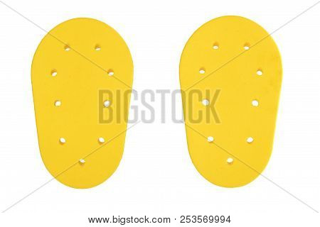 Back Side Of Motorbike Armour, Yellow Inserts Polymer Protector, Guard Protectors, Safety For Protec