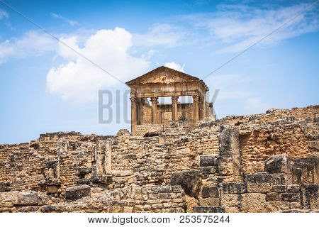 Ancient Roman City In Tunisia, Dougga Africa.