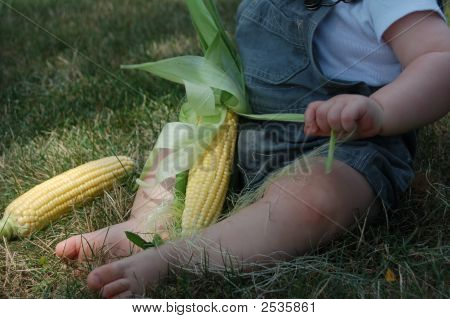Baby With Corn