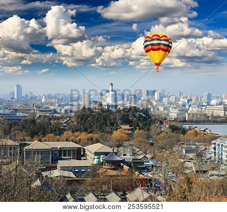 The Aerial View Of Beijing City From Top Of The Jing-shan Hill