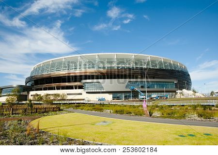 Perth, Australia - October 19, 2017: New Optus Stadium With A Capacity Of 60000 People
